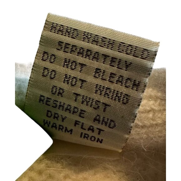 woods & gray women’s sweater size M lambwool angora blend knit cream long sleeve - Picture 7 of 11